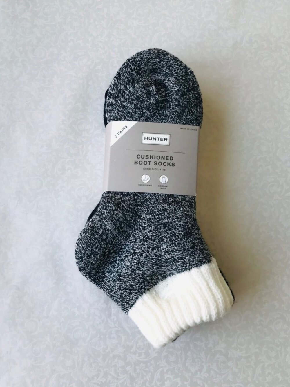 HUNTER ORIGINAL CUSHIONED BOOT SOCKS US Women SIZE 4-10 2 PACK
